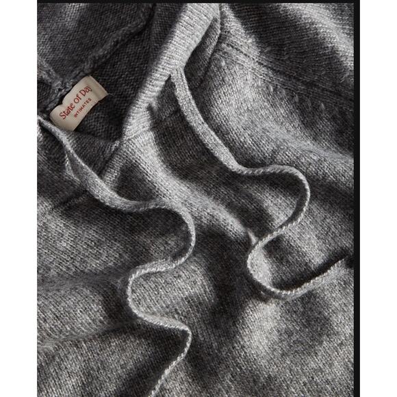 Brand New State of Day Women's Size XS Pewter Gray Cozy Mini Sweater Dress - Picture 2 of 7